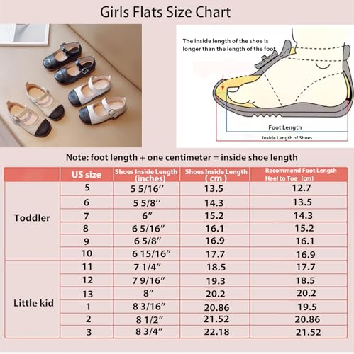 Girls Dress Shoes Girl Ballet Flats Flower Girl Dress Shoes Mary Jane Shoes Wedding Party School Shoes for Toddler Little Kid - Image 6