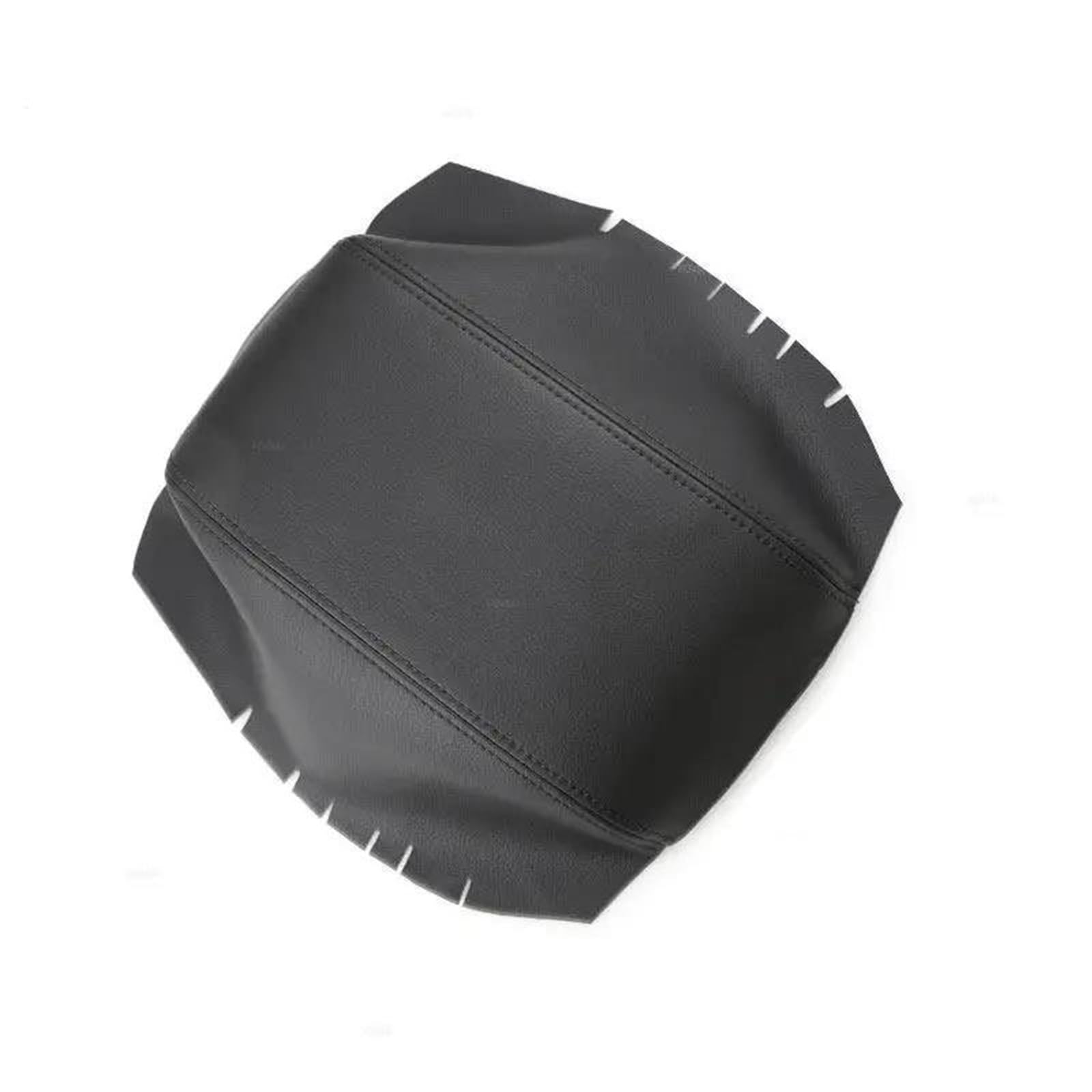 Noheeu Black Microfiber Leather Car Accessories Interior Center Console Armrest Box Lid Sticker Decor For Hyundai For Veracruz(Black)