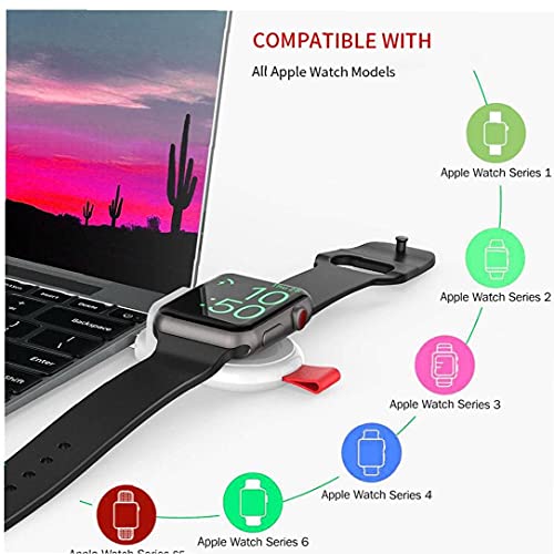 USB horloge Charger iWatch draadloze oplader Draadloze draagbare snel opladen Compatibel met Apple Watch White, Fast… - Afbeelding 3