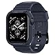 Spigen Rugged Armor Pro Hülle mit Armband Kompatibel mit Apple Watch Serie 9/8/7(45mm) 6/5/SE(44mm) - Charcoal Gray