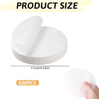 500 Pièces Disques à Burger,11cm Papier Sulfurisé, Papier De Presse à