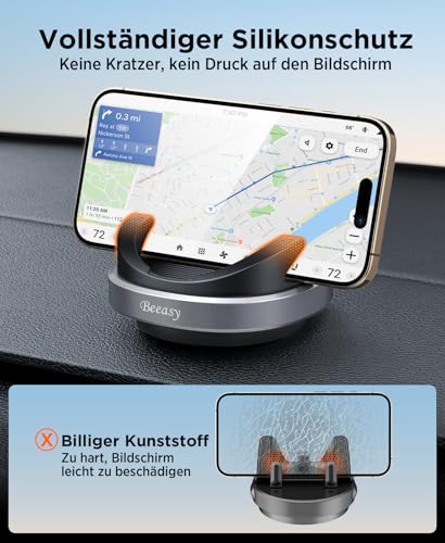 Beeasy Handyhalterung Auto Armaturenbrett 360 Drehbar Handy Halterung Kfz – Ansicht 6