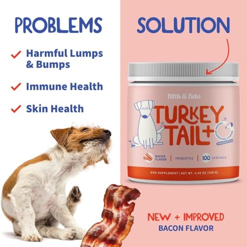image for Fifth & Fido Turkey Tail Mushroom for Dogs – Lipoma Treatment for Do