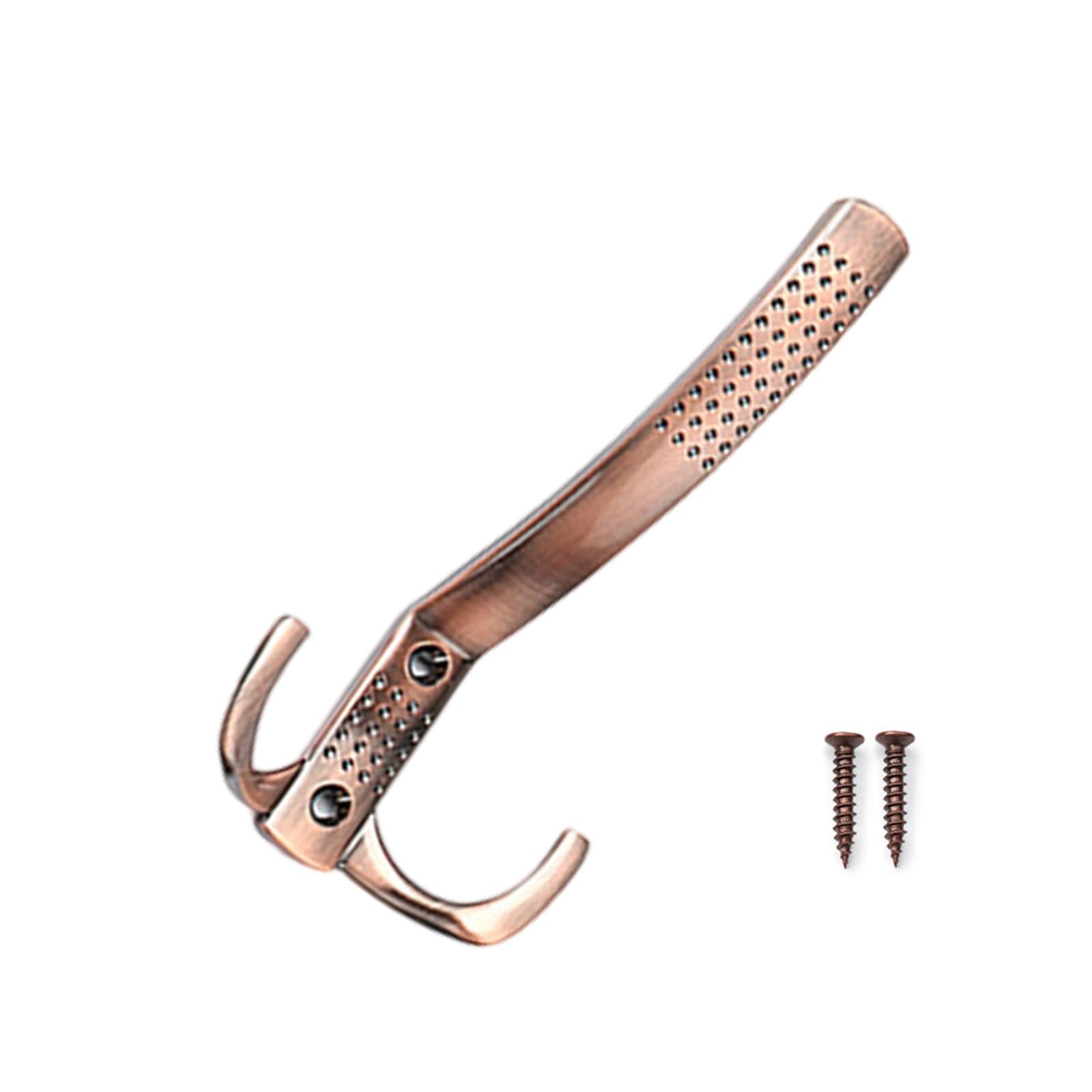 Hdoytxxm Red Gulas Zincs Alloy Coat Hook Wall Mounted Towel Hanger Robe Double Prong Hat Hardware Metal Hardware