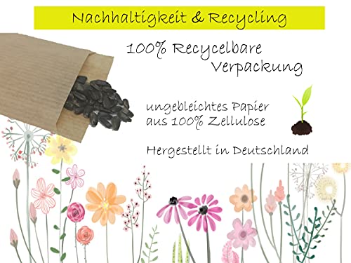 trockenresistente Dachbegrünungs-Mischung für Garagen, Steinmauern, Steine; mehrjährige Gründach Mischung aus 47 Blumensamen & 7 Gräser (8000 Samen) (12 Quadratmeter)