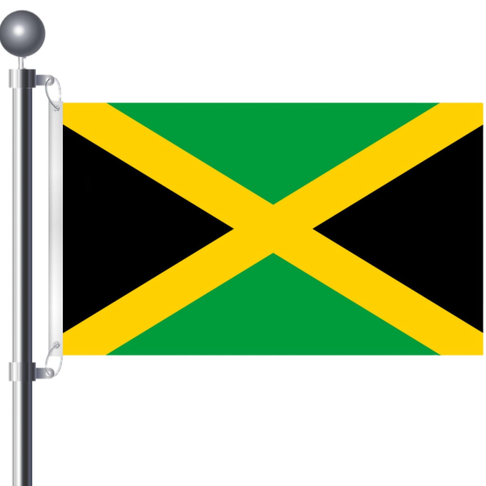 3x5Ft Jamaica Flag Large Jamaican National Flag Grommet Double Stitched — image 1