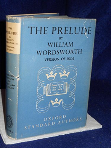 The Prelude or Growth of a Poet's Mind B000S6KCQ8 Book Cover