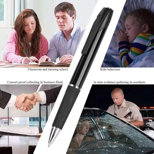 Image of Spy Camera with Audio and Video Recorder Pen 4k Full HD Hidden Camera Ultra Small Camera, Support 128GB Micro SD Card Long Battery Backup Indoor Outdoor Usage (Pen Camera)