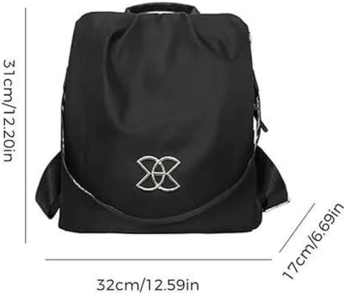 Miniatura 4 de BIMEL Bolsa multiusos antirrobo, bolsa de tela Oxford cruzada de 3 vías, mochila de viaje ligera mochila de viaje ligera, Café, Bolso cruzado de