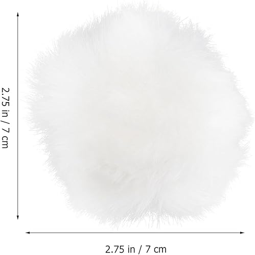 Miniatura 7 de SEWACC 2 hebillas de zapatos con pompones, clips de zapatos desmontables, botones de felpa extraíbles, zuecos decorativos, accesorios para bricolaje