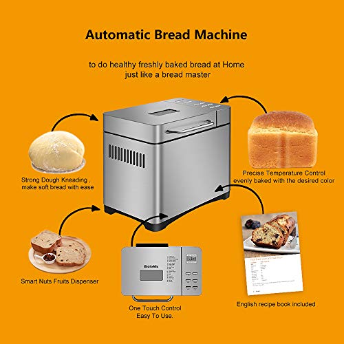 Automatische Brotmaschine, Family Bread Maker Professioneller Antihaft-Brotbackautomat mit automatischem… – Bild 4
