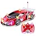 Light Up RC Remote Control Racing Car - 1:20 Scale Radio Control Sports Car with Flashing LED Lights - Ideal Gift Toy for Kids