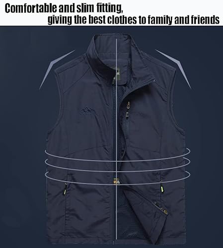 Blavgrel Men's Versatile Outdoor Fishing Vest Utility Shooting,Travel, Photo Vest Hunting Utility Vest With Multi Pockets (As1, Alpha, Xx_L, Regular, Regular, Black 05) #TOP3