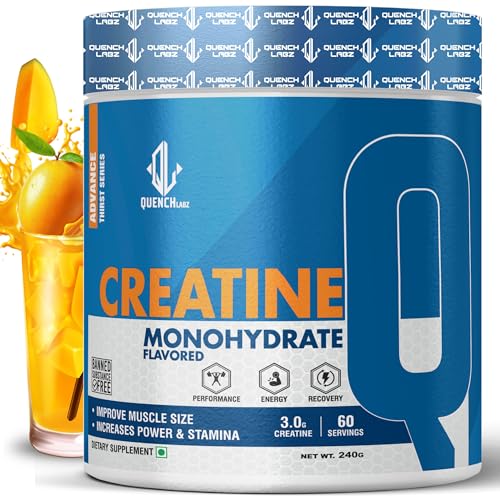 Image of Creatine Powder 3000 mg | Mircronized Creatine Monohydrate | Creatine Monohydrate 100g for For Lean Pump and Volumization | Gym Supplement for Men for Pump and Strenght - Unflavoured Powder - 33 Servings - Pouch (240 GM, Mango)