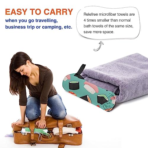 Serviette de bain sushi sans sable microfibre pour adulte - 5
