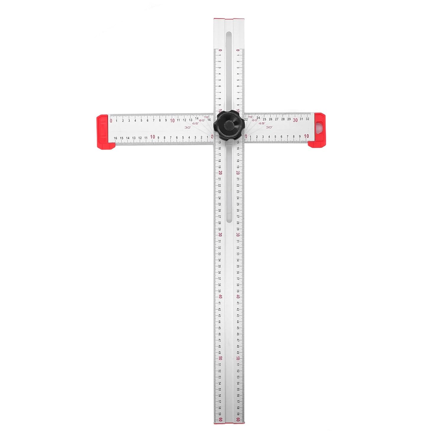 T Shaped Ruler Sliding Combination Square 90 45 Degree Angle Measuring Tool Woodworking Protractor