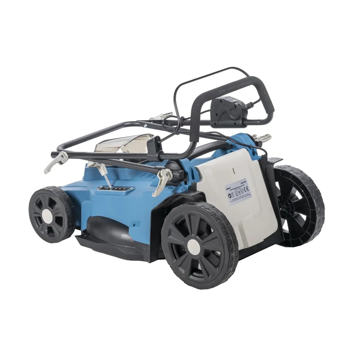 DEDRA Akumulatorowa kosiarka do trawy 2 x 18 V, szerokość cięcia: 43 cm, wysokość koszenia 6 pozycji (25-75 mm), bezszczotkowa, cicha praca, wydajna prędkość obrotowa: 2900 obr./min, kosz na trawę 50