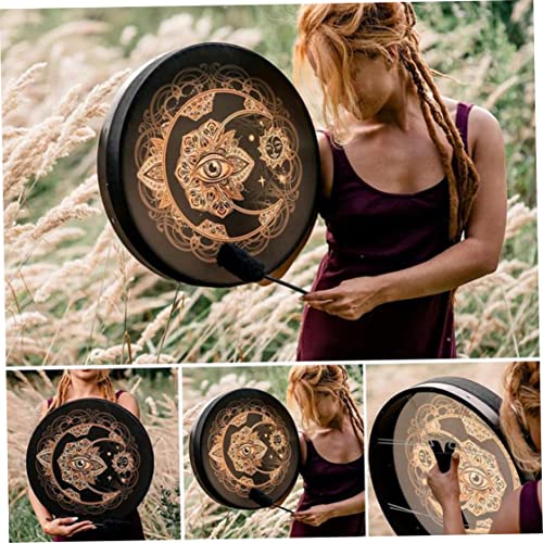 Eioflia Shamanic Drum Shamanic Alchemy Moon Drum Sound Healing Tool Shamanic Hand Drum Alchemical Moon Drum For Party Music Supplies #TOP6