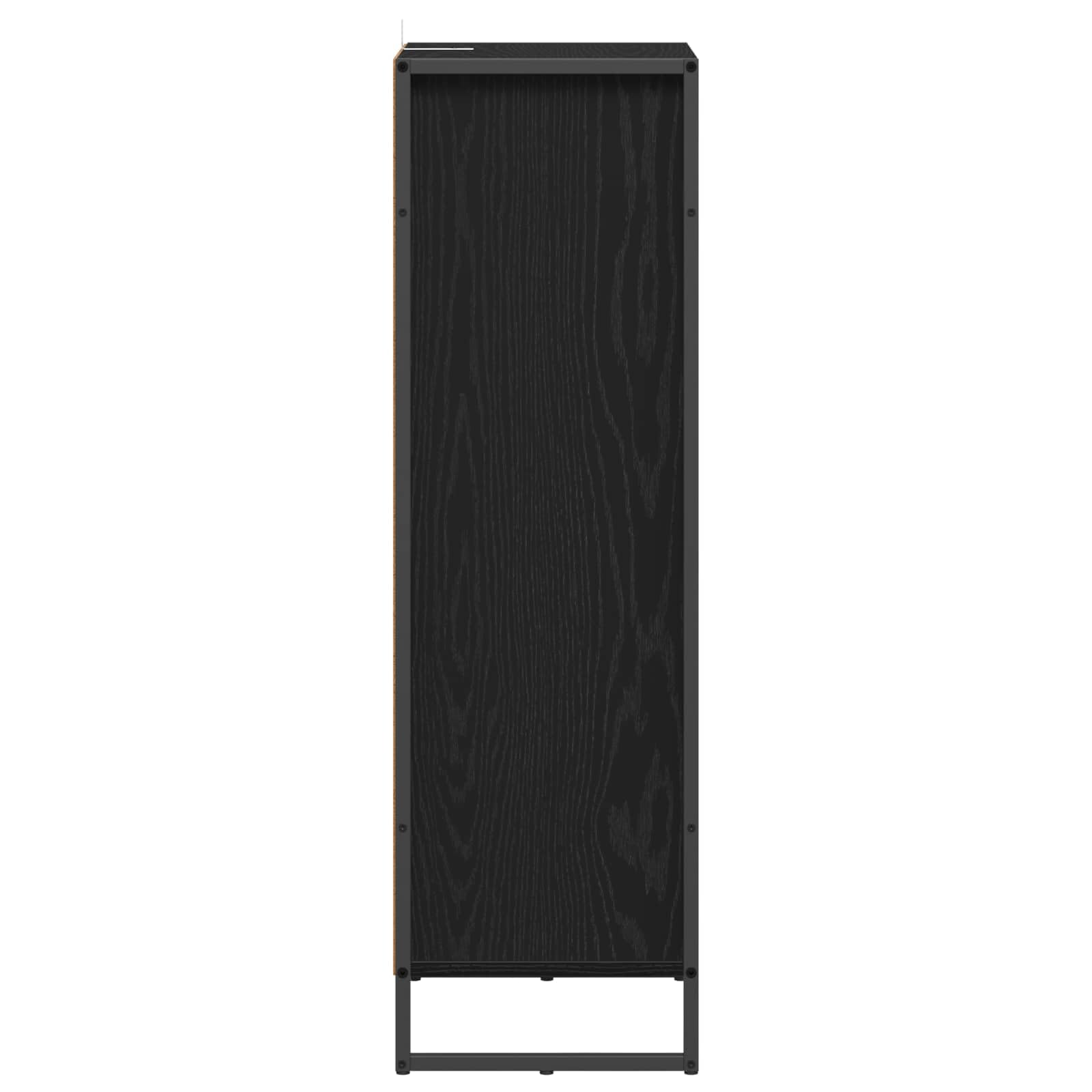 Meuble de Salle de Bain en Bois d'ingénierie Chêne Noir 40 x 30 x 100 cm avec tiroir, Support Suspendu, Rangement, Portes et étagères pour Salle d'eau Moderne