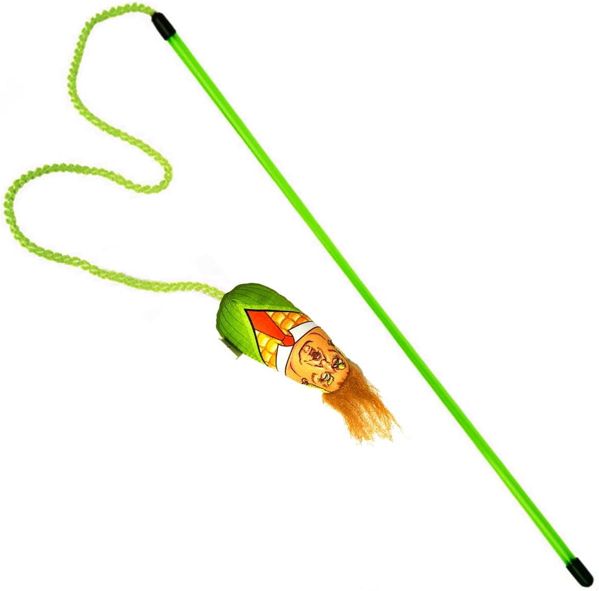 Interactive Cat Toys Donald Trump Toy, Trump Doll Feather Wand Toy, Catnip Toys, Cat Teaser Wand String, Fishing Pole,Kitten Play Exercise Toys,Halloween