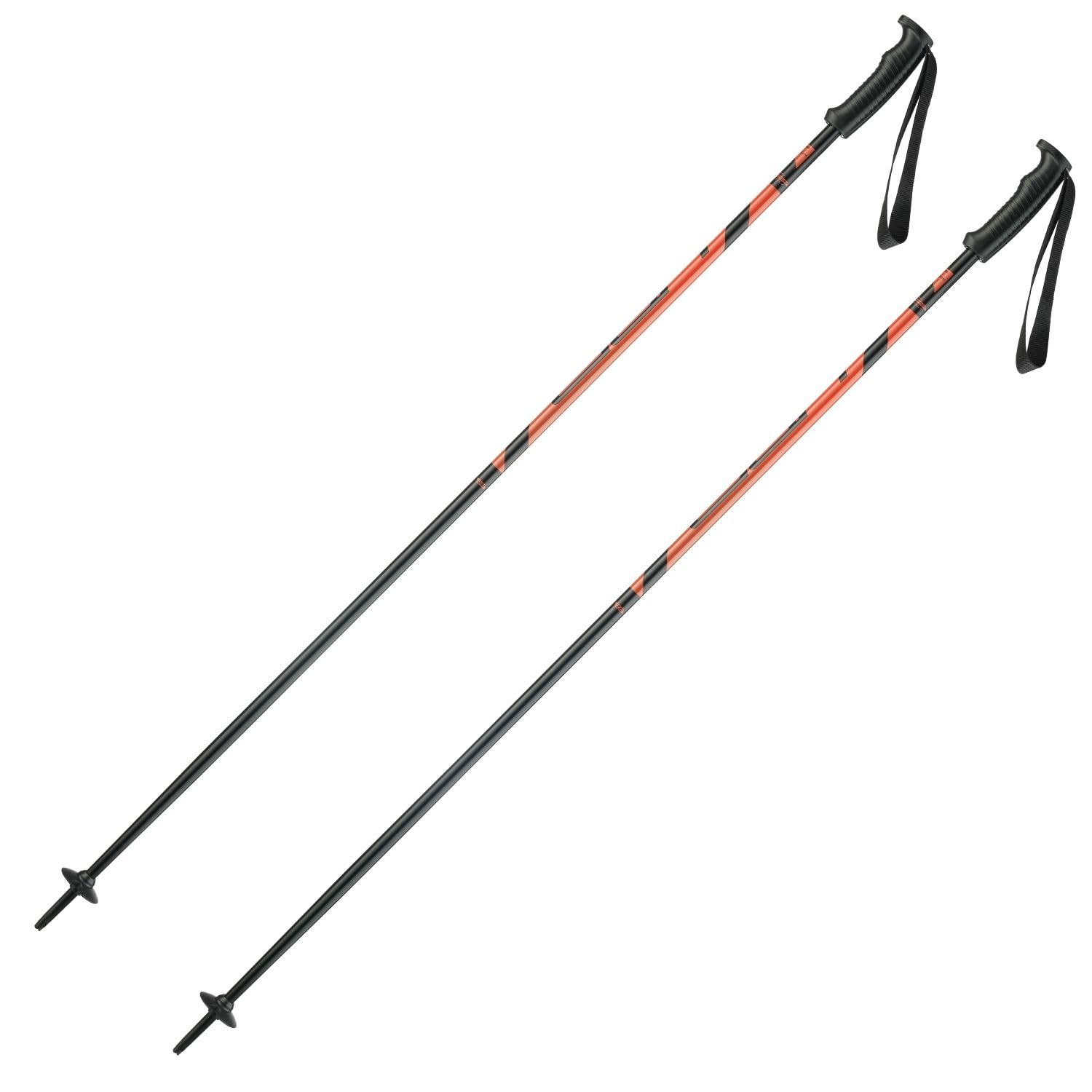 Skistöcke Elan Hotrod orange - Alpin Ski Stöcke - hochwertiger Aluminium Skistock - All Mountain Stock - Unisex - ergonomischer Griff - verstellbare Handschlaufe