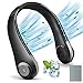 Produktbild HATMIG Nackenventilator,Hals Wiederaufladbarer USB 3 Geschwindigkeiten Tragbare Halsventilator Schnell Aufladen Mini Ventilator für Büro Camping Home Reise Geschenk Sport-Schwarz
