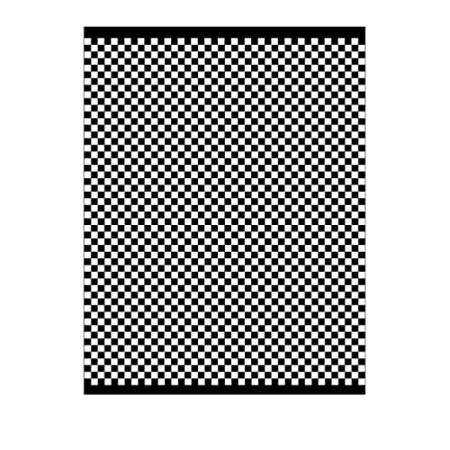 Yiruio Throw Blankets Checkerboard Grid Chessboard Checkered Lightweight Ultra-Thin Comfort 100% Pure Cotton Knit For Home Decor Bed Couch (Black, 60" L X 79" W) #TOP3