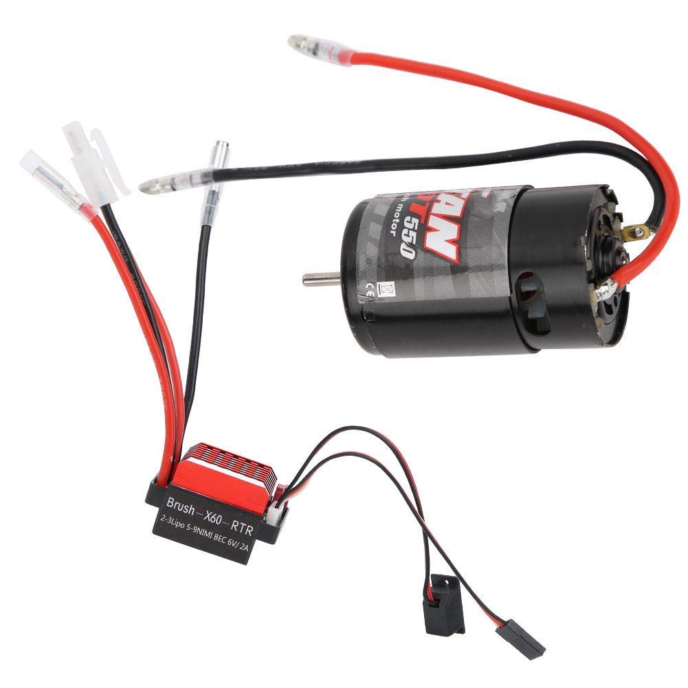 1:10 RC Modelo de coche Universal 550 Motor cepillado con 360A Escalada de dos vías ESC cepillado(29T) Electricmotor Accesorios Para Maquetas De Electricmotor Accesorios Para Maquetas De Barcos