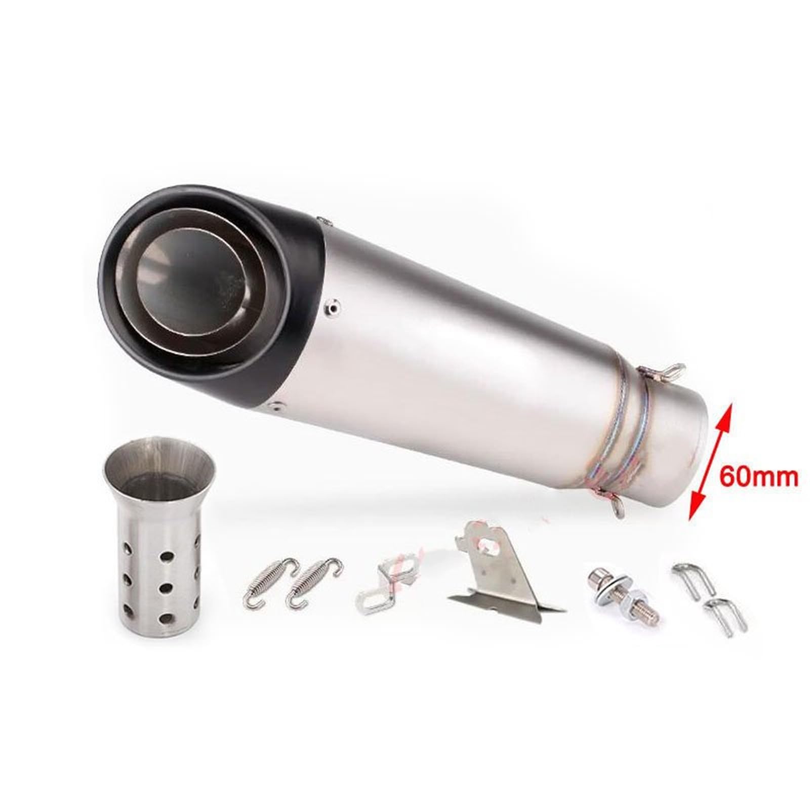 Tłumik końcowy 51mm Uniwersalny tłumik wydechowy motocykla DB Killer do Yamaha R6 R15 R1 R3 MT07 Nmax 155 układ wydechowy samochodowy(J)