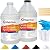 Epoxy Resin Kit for Art & Craft | 2 Gallon(256oz) | Odorless | Crystal Clear Epoxy Resin | Jewelry, Earrings, Coasters, Casting, Molding, Crafting & More | Includes Many Accessories
