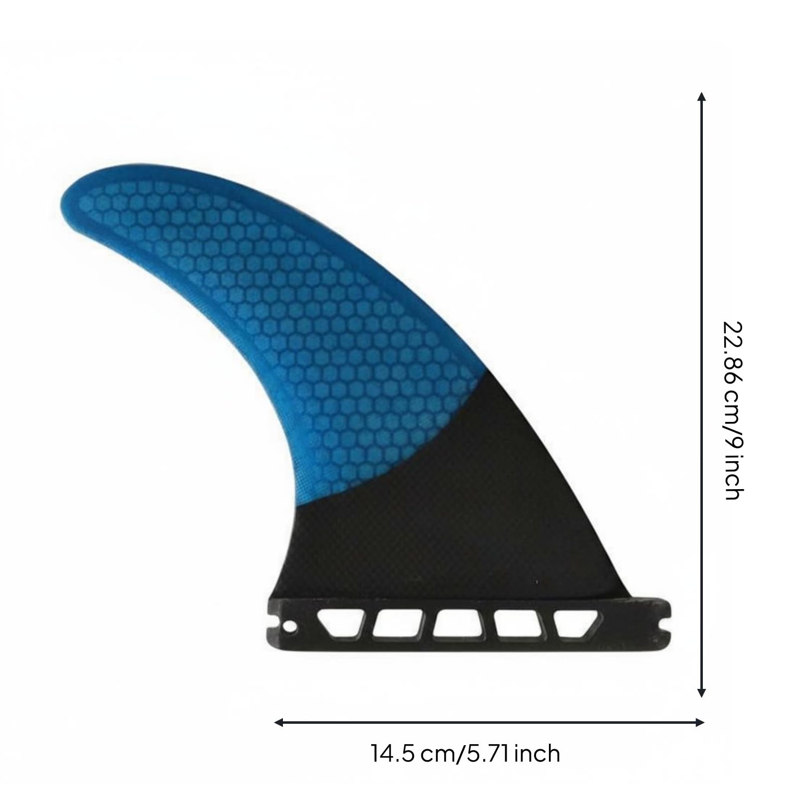 Aileron Simple 9 Pouces Amovible Aileron Surf Unique Stable Sport Aquatique