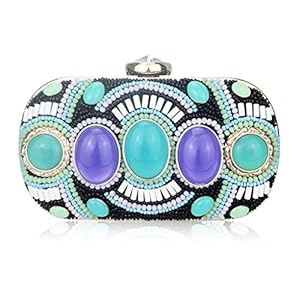 N/A Grote diamant kristal vrouwen avondtas bruiloft keten klutsen feest dame schoudertassen (Color : C, Size : One size)