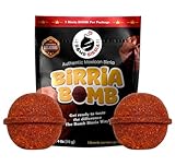 Authentic Birria Bombs - LARGE 2 pack by Bomb Birria - The Best Authentic Mexican Spice Mix for Birria Plates, Tacos, Quesabirrias, Tortas, Nachos, Burritos and much more – Made with Real Spices, Herbs, and Chiles for Quick and Flavorful Meals Just add water, meat and 1 Birria Bomb- Made in USA- No Additives or Preservatives