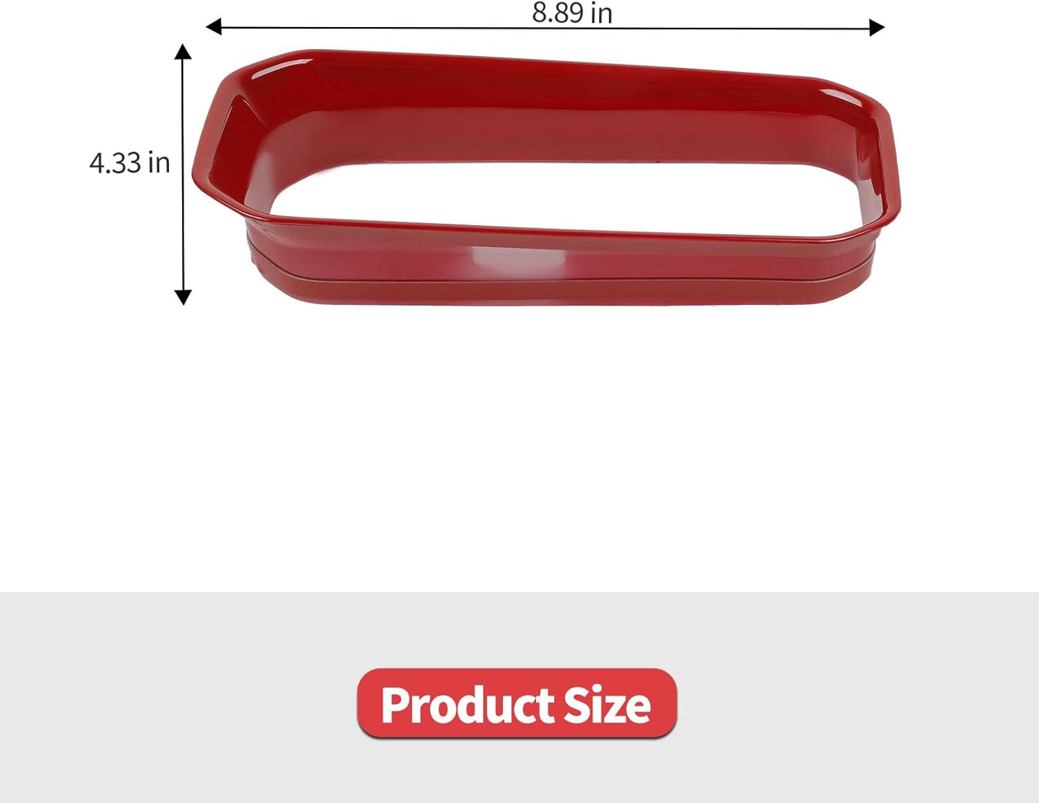Jimen Fit for Jeep Compass 2021-2024, 1PC Front Cup Holder Cover Trim (Red)