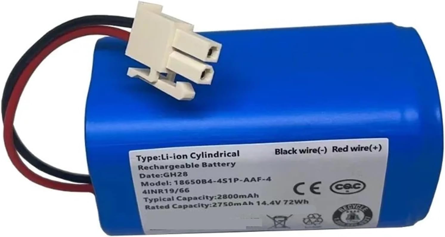 Robot Vacuum Cleaner,Compatible For BYD, 2800mAh Rechargeable Li-ion Battery, Compatible For Ilife, A4 A4s V7 A6 V7s Plus Lithium Battery(2pcs)