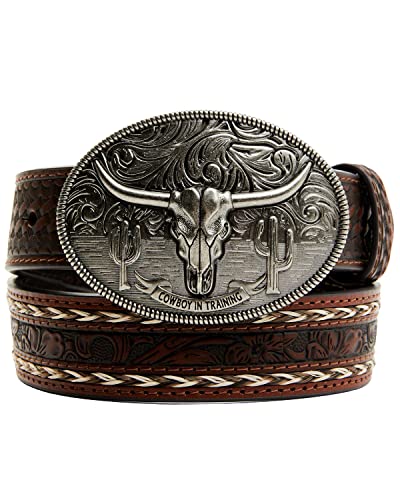 Cody James Boys' Longhorn Tooled Belt - Cjbafa22bt1