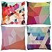 4 Pack Colorful Geometry Style Throw Pillow Covers Cases Square Decorative Cushion Covers Pillowcase Cushion Case for Sofa,Couch 20x20 Inches (Set of 4))