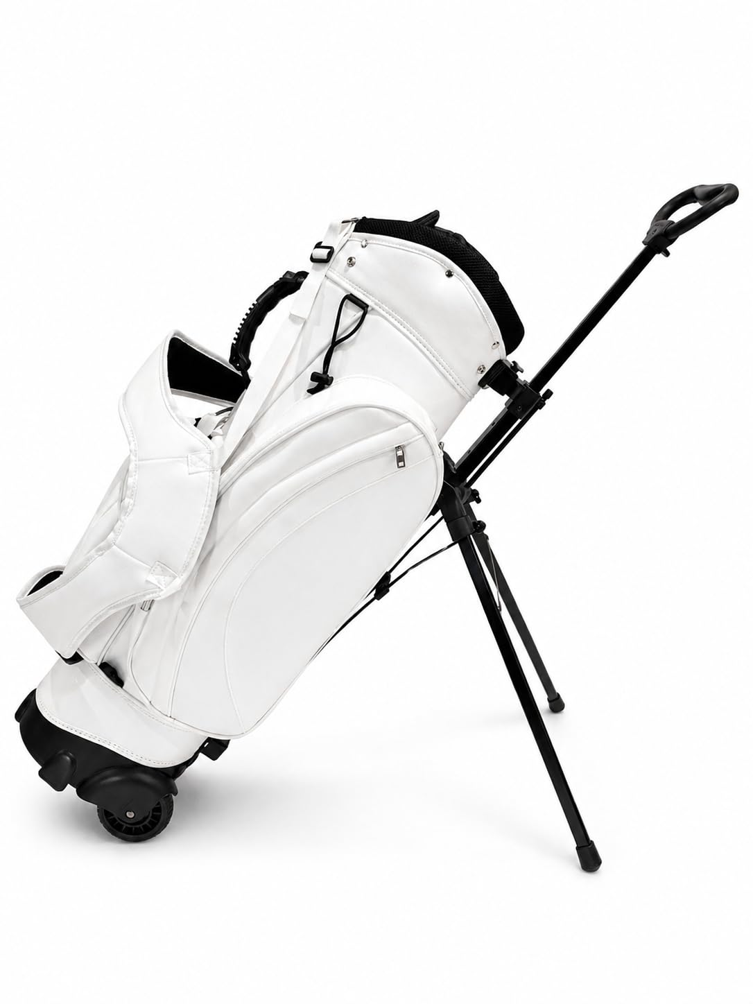 Golf Hybrid Tasche mit integriertem Trolley (Weiß)
