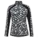 Kerrits First Level Quarter Zip Fleece Tech Top - Print Black Fairy Tails Size: M
