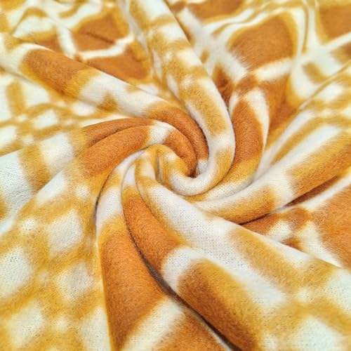 Image of Winter Soft Double Bed Warm Woollen Blend Fleece Blanket Cover | Quilt Cover | Razai Cover with Zipper, Size- 90 x 80 in, Color- Multicolor (Yellow, Double Bed)