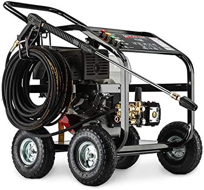 Wilks-USA TX850 Petrol Power Pressure Washer 15.0HP 4 Stroke Engine 4800 psi / 331 Bar Pump Jet Wash for Patio Car Driveway & Garden with 5 Quick Connect Nozzles