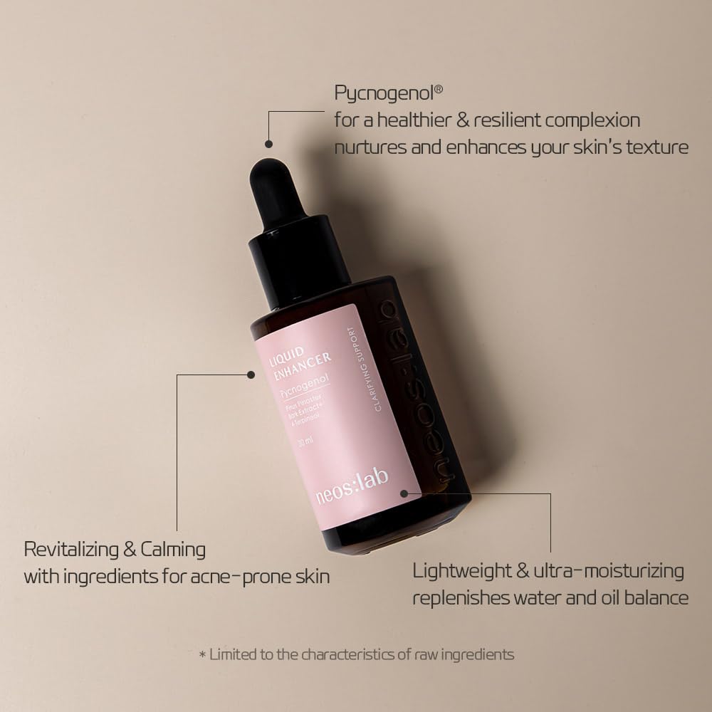 Liquid Enhancer Pycnogenol 1.01 fl.oz. (30ml) - Pinus Pinaster Bark Extract, 4-Terpineol, Tea Tree, Facial Serum for Skin Calming, Balanced Skin - Image 4