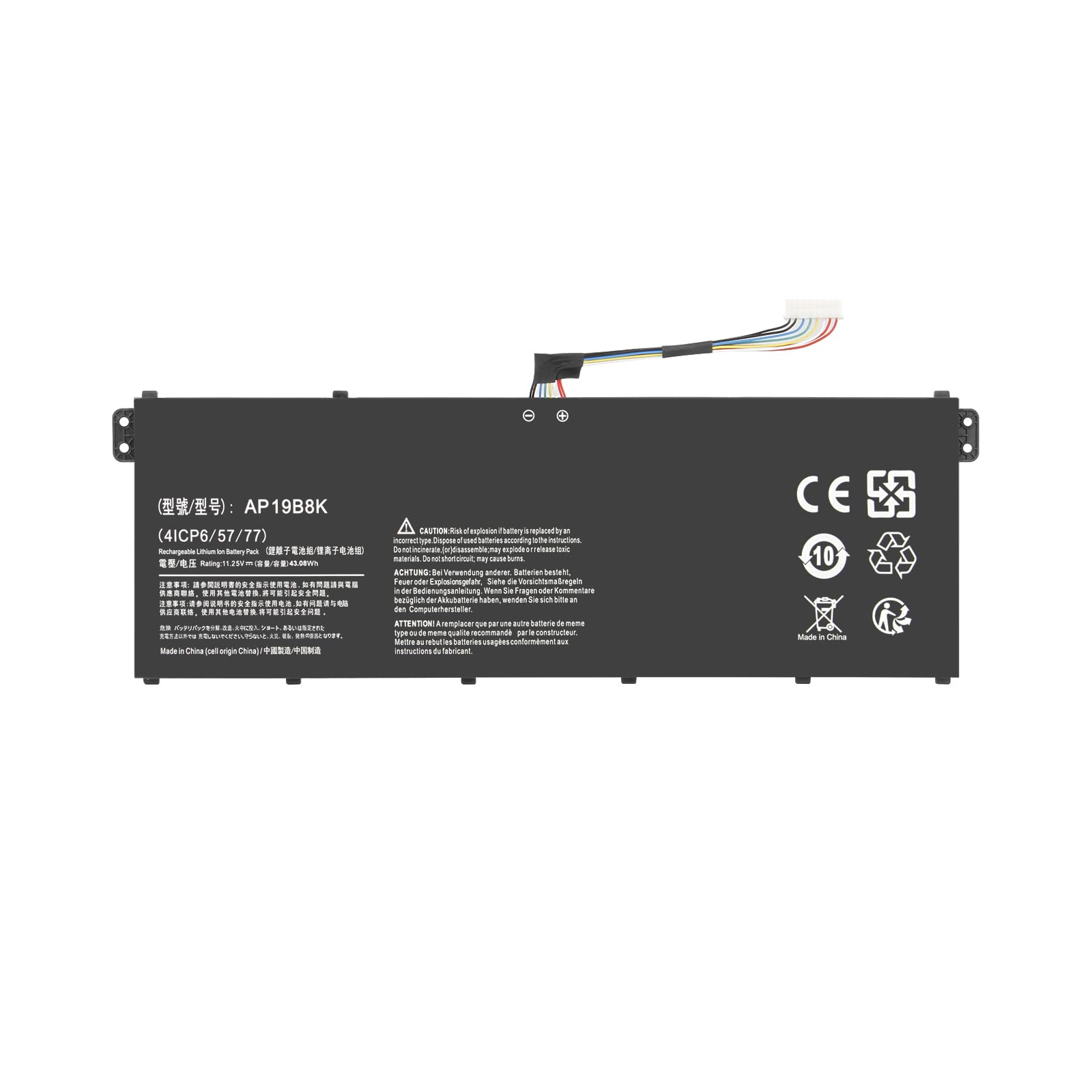 AP19B8K AP19B5K Battery for Acer Extensa 15 EX215-54 EX215-54G Aspire 3