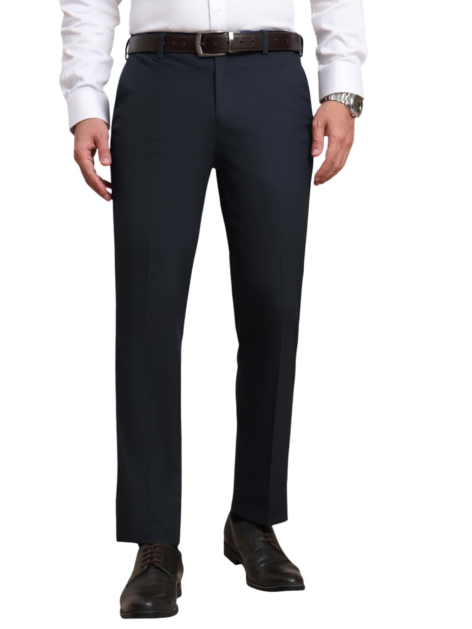 Men's Premium Stretchable Formal Trouser with Techno Flex Waistband | Slim Fit | Italian Design | Triple Blend Special Fabric Pants | Office Wear/Executive Wear
