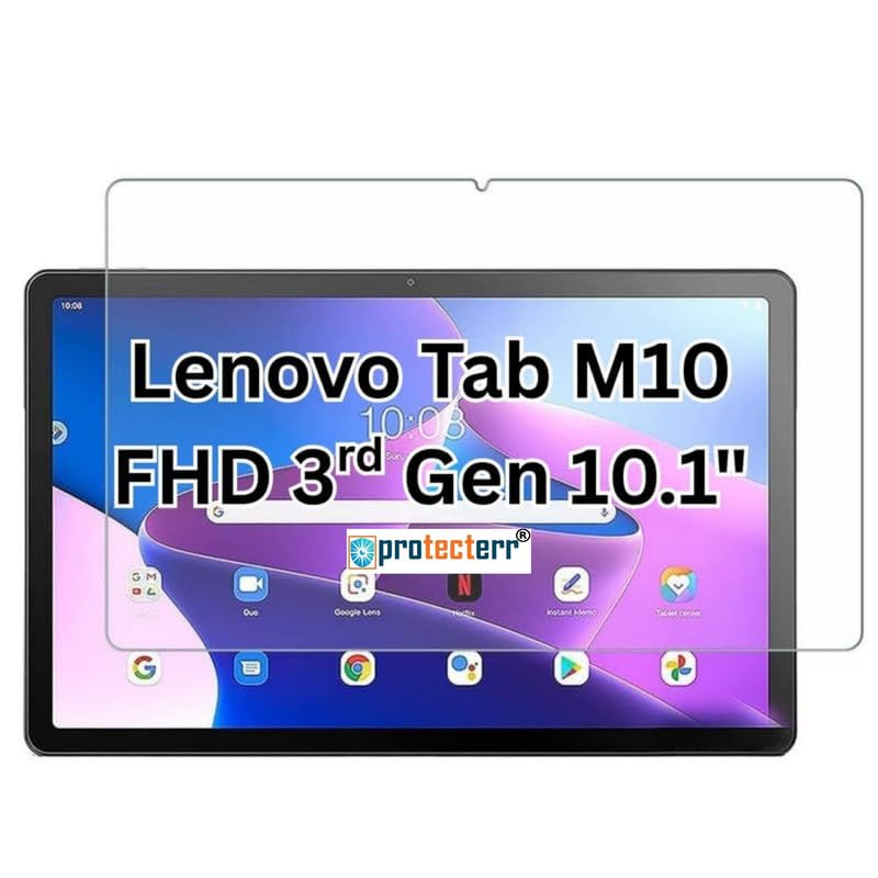 Image of Unbreakable Screen Protector Guard for Lenovo Tab M10 FHD 3rd Gen 10.1 inch Tablet, |1 Pack| 9H Flexible PET Film, HD Clear, Anti-Scratch, Bubble-Free (Not a Tempered Glass)