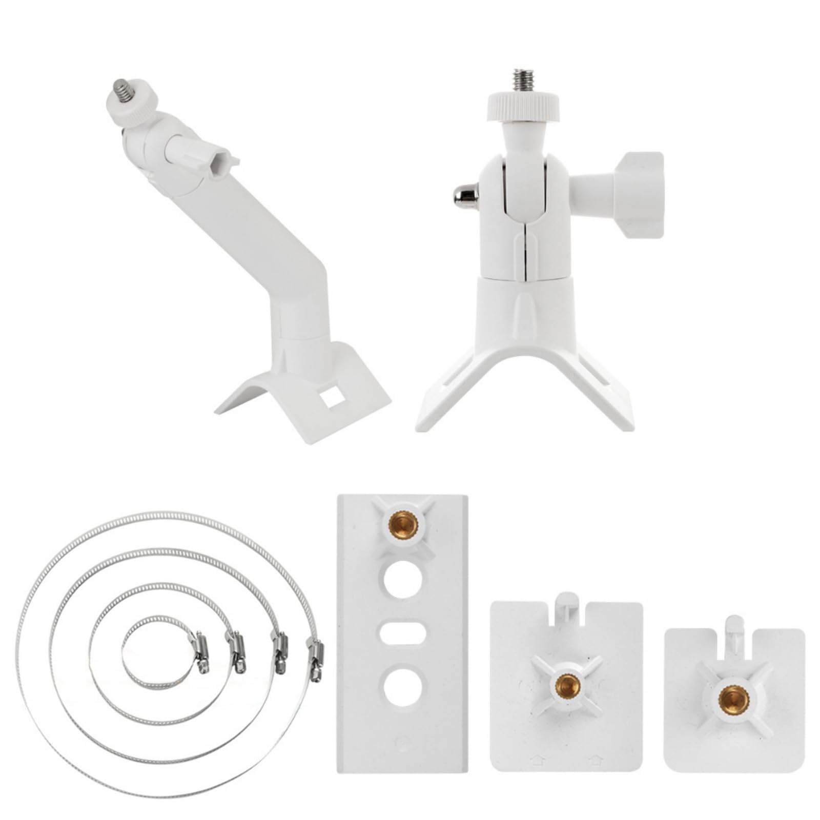 Flexible Angled Camera Mount Bracket Easy Installation Heavy Duty Metal Frame for Outdoor Solar Surveillances Equipment Multiple Size Cable Management