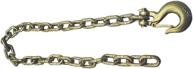 Fulton Safety Chain, Grade 70, 5/16 x 36-Inch with 5/16-Inch Clevis Hook