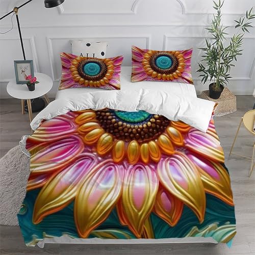 Housse de couette sans repassage en microfibre de lit King size