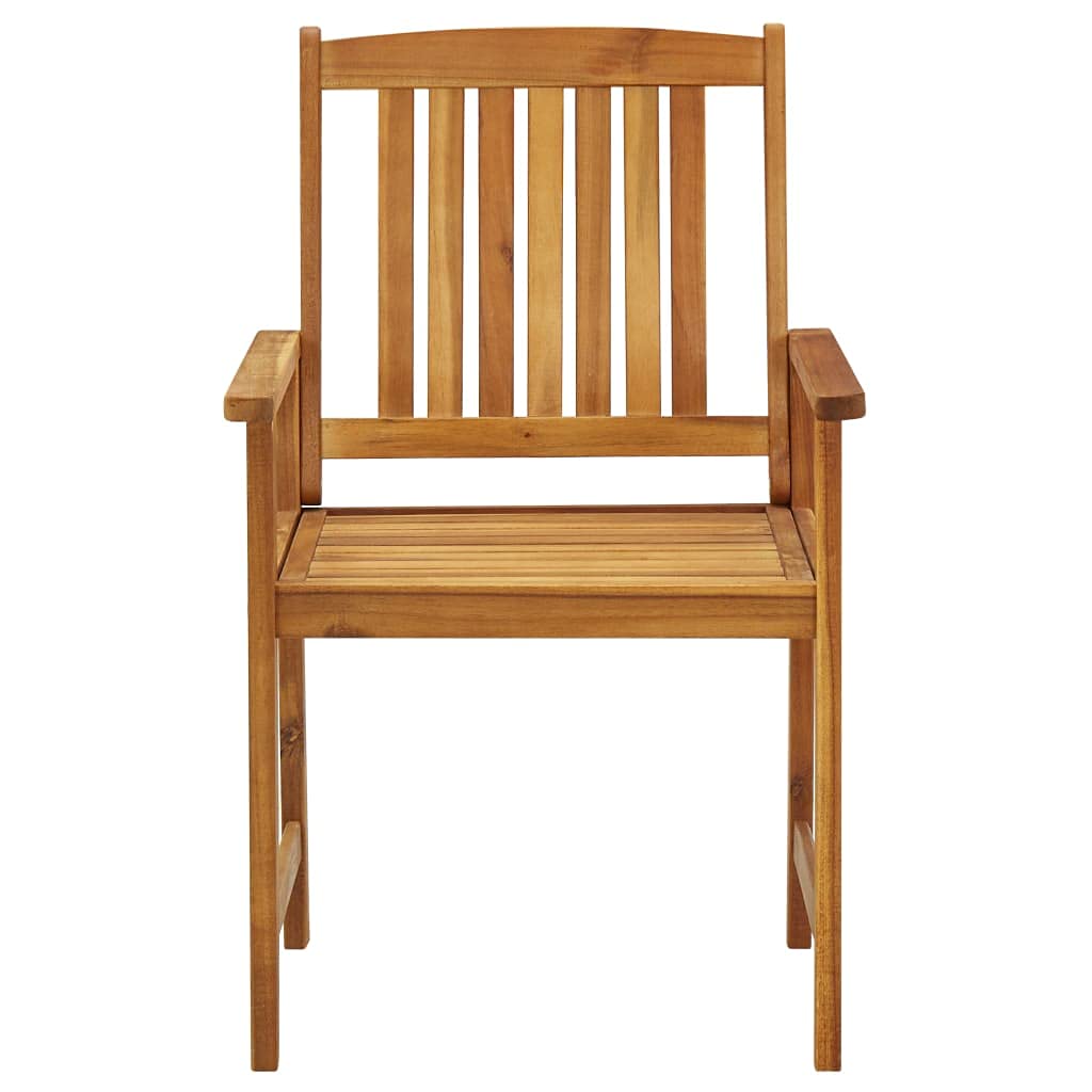vidaXL Sedie da Giardino 4 pz in Legno Massello di Acacia