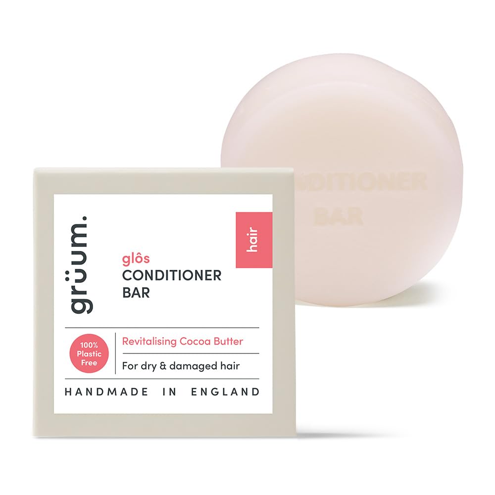 grüum Revitalising Hair Conditioner Bar 50g, SLES, EDTA & Paraben Free Conditioner Bar for Hair Lasts up to 60 Washes